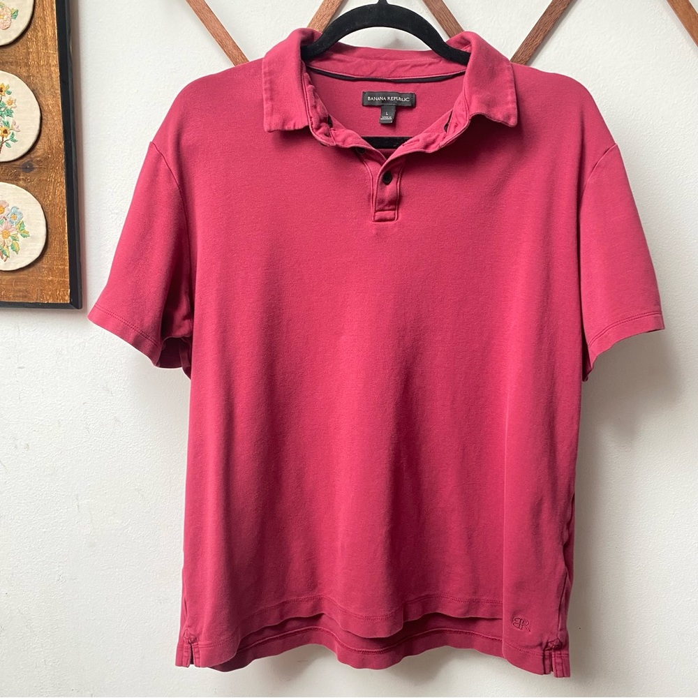 🍄 3/$30 Banana Republic Luxury Polo